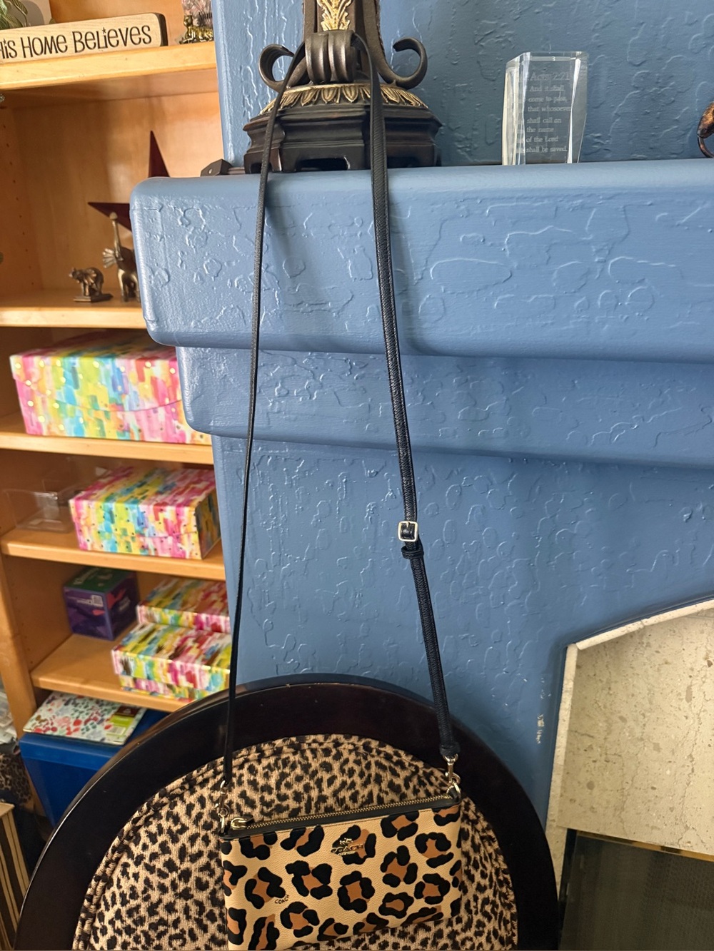 Coach Leopard Print Crossbody Bag in Tan and Black - Picture 16 of 16